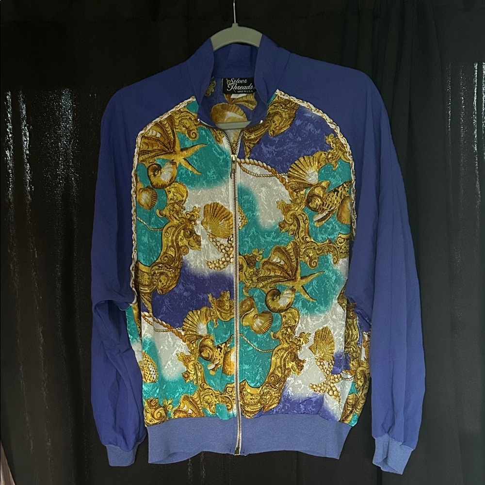 Vintage Blue and Gold Women's Sweatshirt